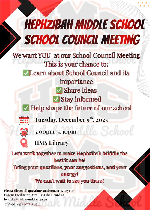 HMS School Council Meeting